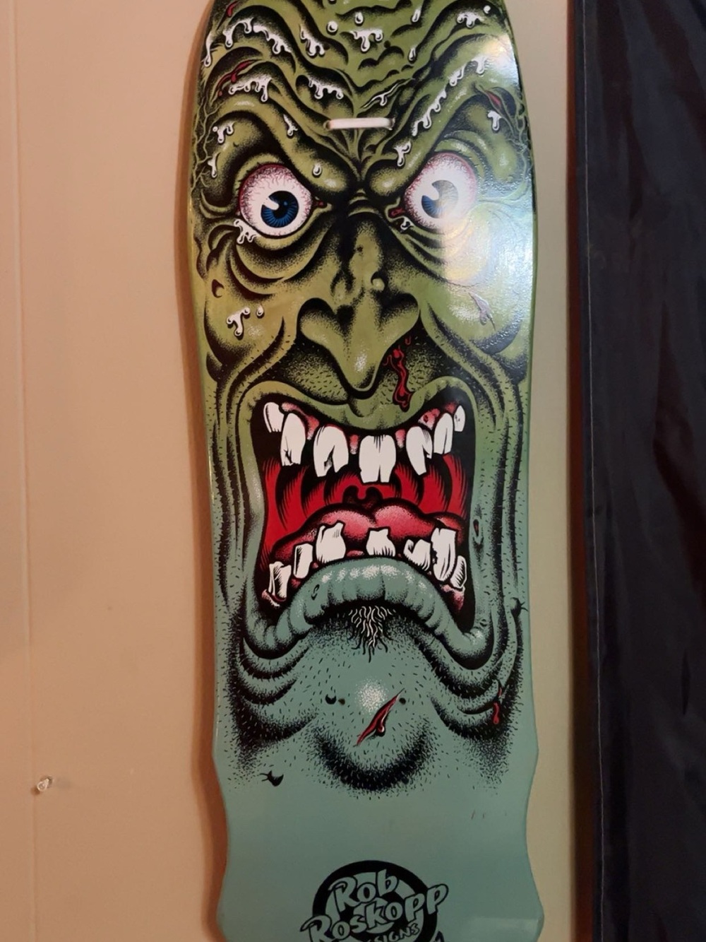 Rob Roskopp Green Monster Skate Deck - Green Graphic Deck